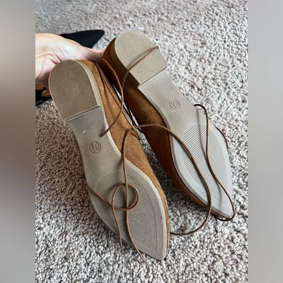 Mossimo Supply Brown flat lace up shoes size US 6.5 NWOB - Picture 4 of 7